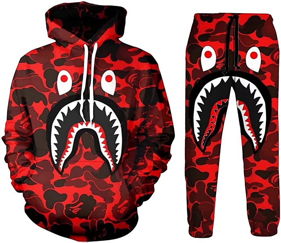 red bape hoodie