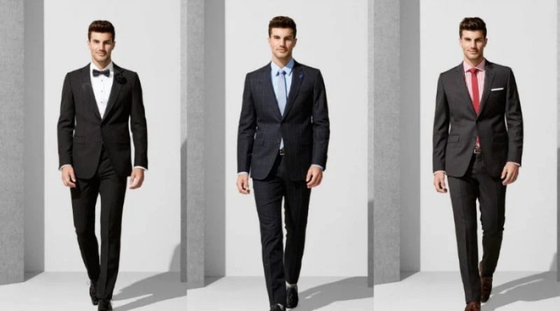 Black Suit Color Combinations With Shirt and Tie